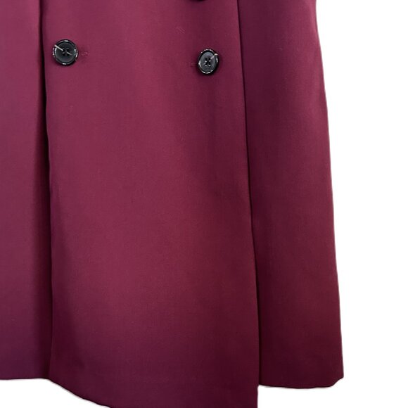 Banana Republic | Burgundy‎ Button Accent Pocket Sheath Dress | Size 6 - Women's - Picture 2 of 9